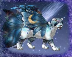 A custom Snow Leopard puma named 'Lunar Pixie'