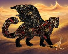 A custom Snow Leopard puma named 'Fancy Lady'