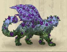 A custom Snow Leopard puma named 'Violet Garden'